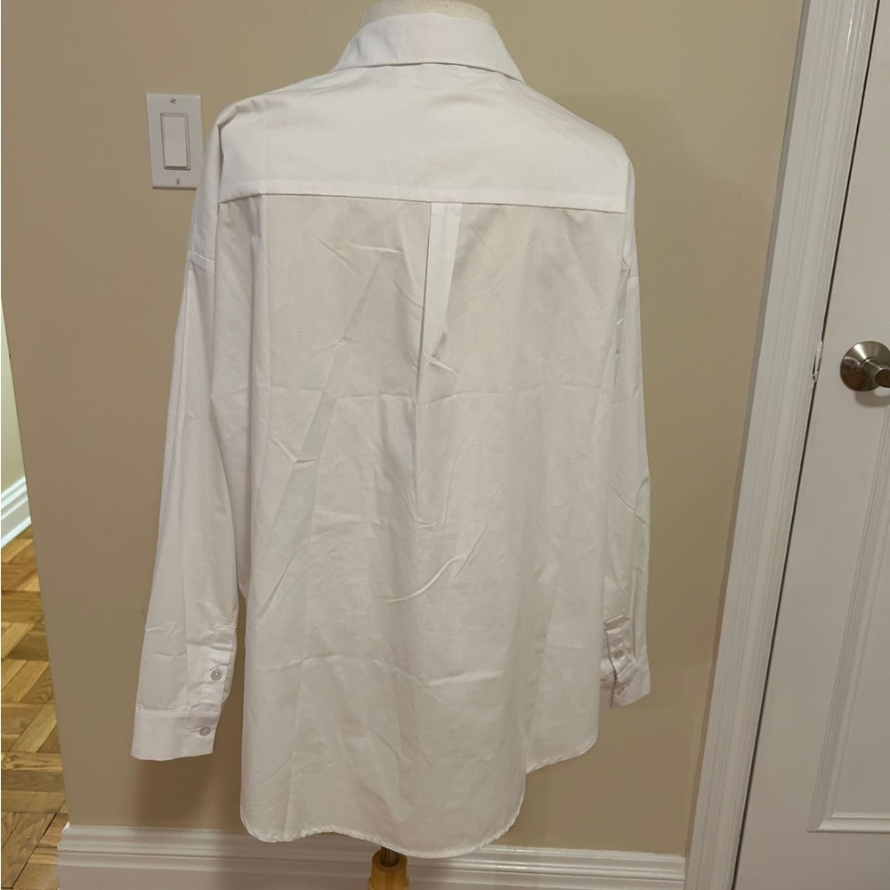 Blue Rain White Button Down Size Large - image 3